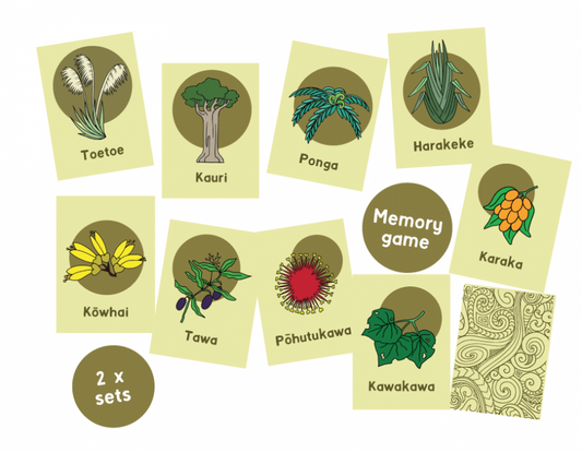 Native Plants of Aotearoa Matching Game