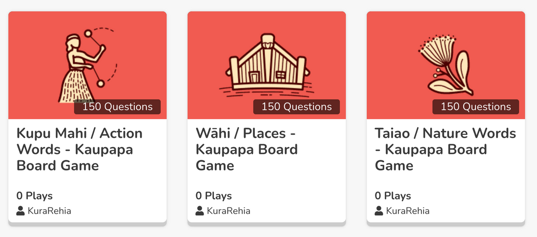 The Kupu from Kaupapa are on Quizlet and Blooket!