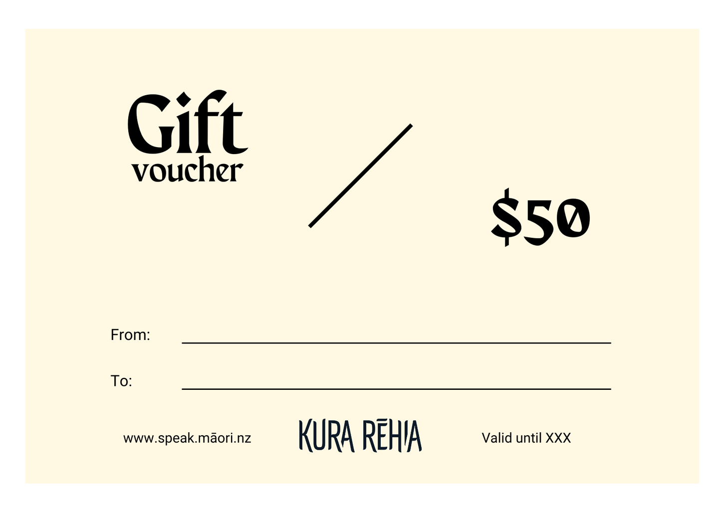 Kura Rēhia Gift Card