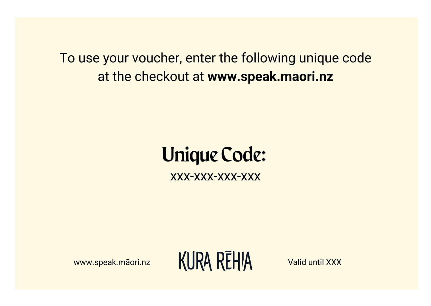 Kura Rēhia Gift Card